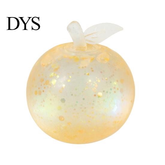 Decompression Toys for Study Maltose Glitter Apple Squeeze Stress Ball, Soft TPR Slow Rising Fidget Safe Kids Toy Anxiety Relief, Cute Fruit