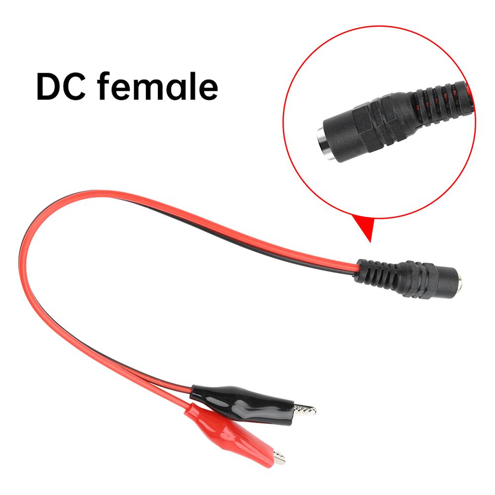 25CM/30CM Metal Alligator Clip Crocodile Electrical Clamp for Testing Probe Crocodile Test Clip to DC Adapter Multimeter For Car