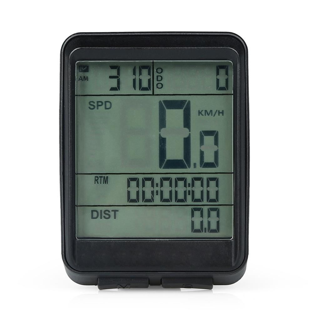 Wireless Cycling Speedometer LCD Display Cycle Odometer Durable Bike Speedometer  Outdoor Riding