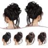 Женская мода короткие растрепанные волосы шиньон синтетическое волокно резинки для наращивания вьющихся волос для женщин повседневная одежда
