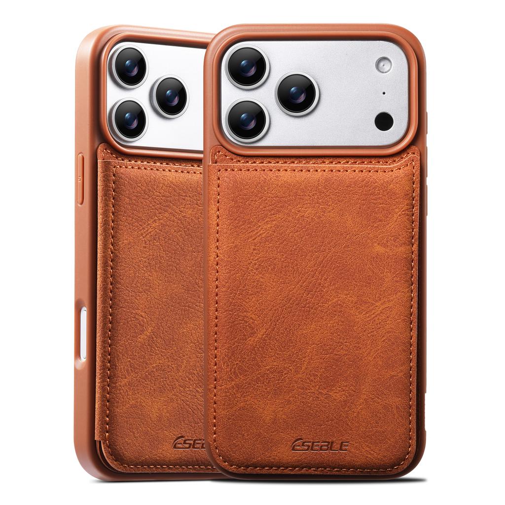Роскошный ретро флип-чехол-книжка из кожи для iPhone 17 Pro 16 15 14 13 Pro Max 17Air 16E Тонкий чехол с магнитным держателем для карт