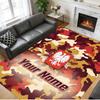 Crystal Velvet Rug Custom Name Text, Soft Non Slip Floor Mat Home DecorPoland Football