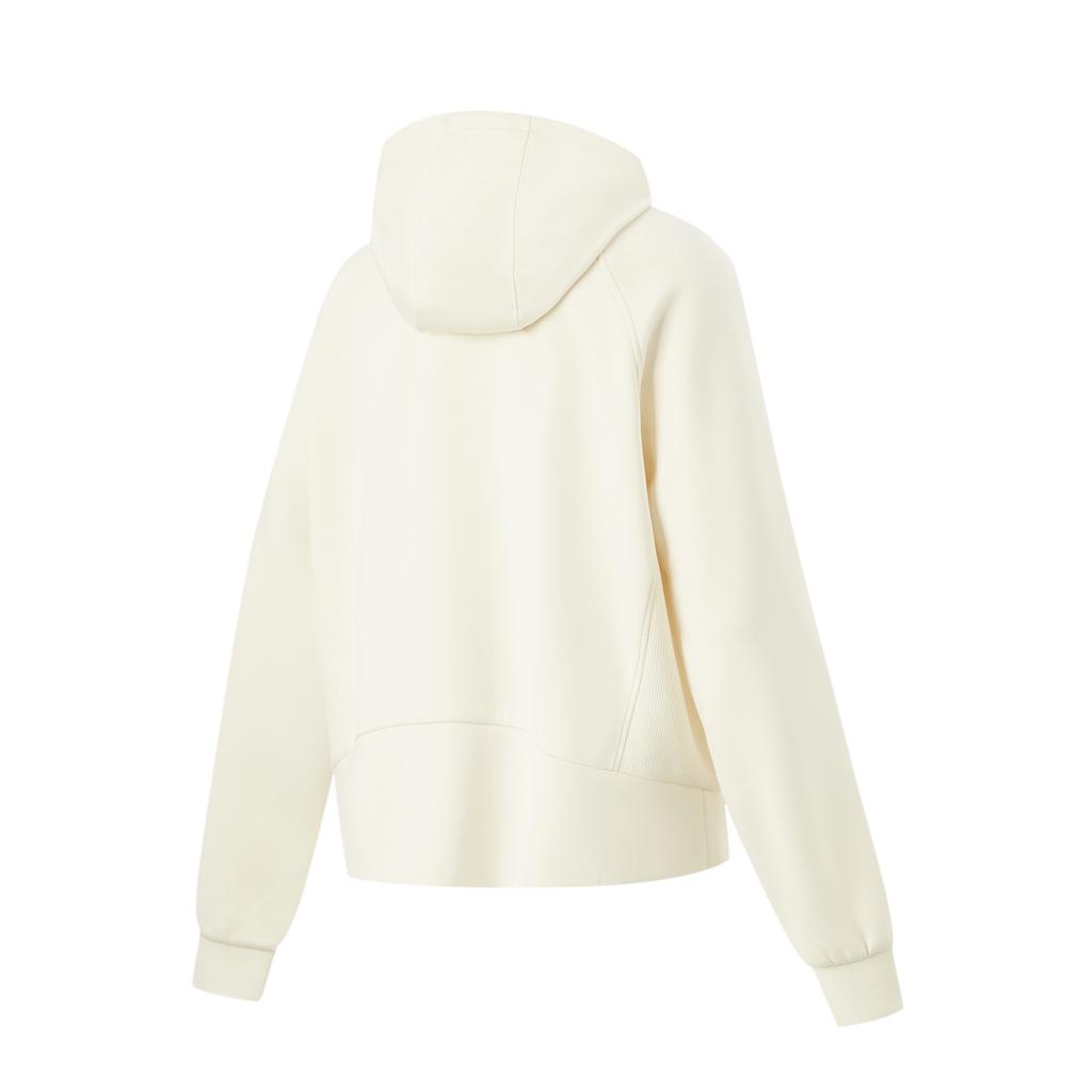 Li-Ning Серия Fitness с капюшоном кардиган однотонный свитшот женские свитшоты Fat-Yellow AWDU148-1