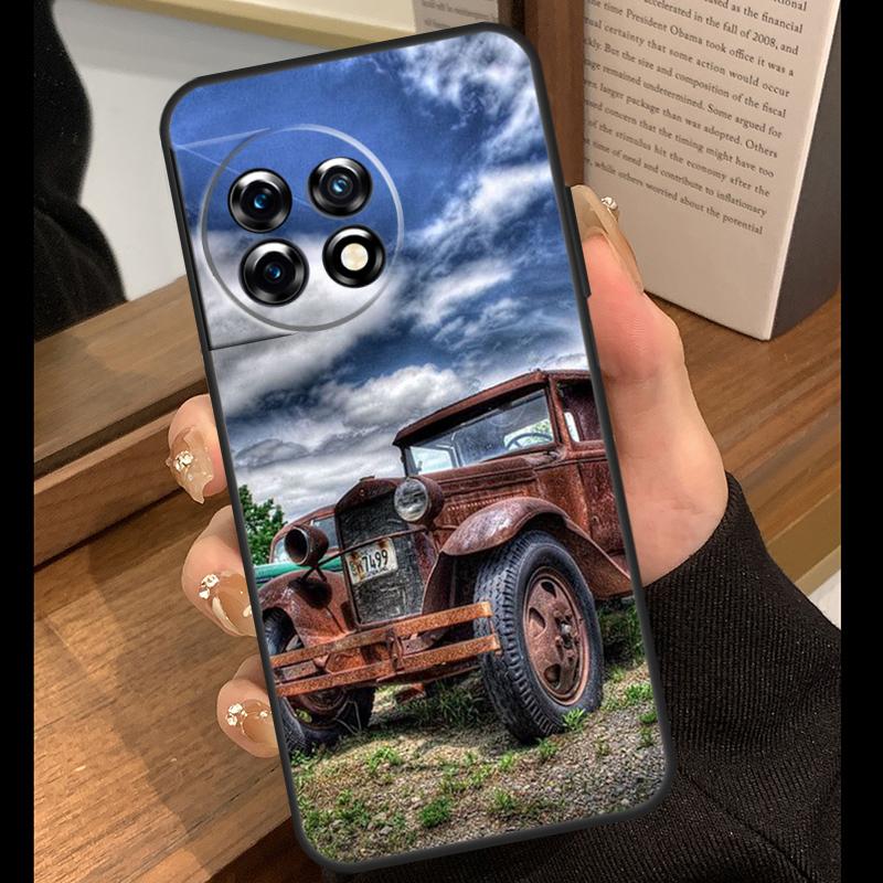 Old Retro Tractors Car Case For OnePlus 13T 10T 15R 10R 12R 13R 13 12 11 9 10 Pro Nord CE 5 2 3 4 Lite N20 N30 Cover