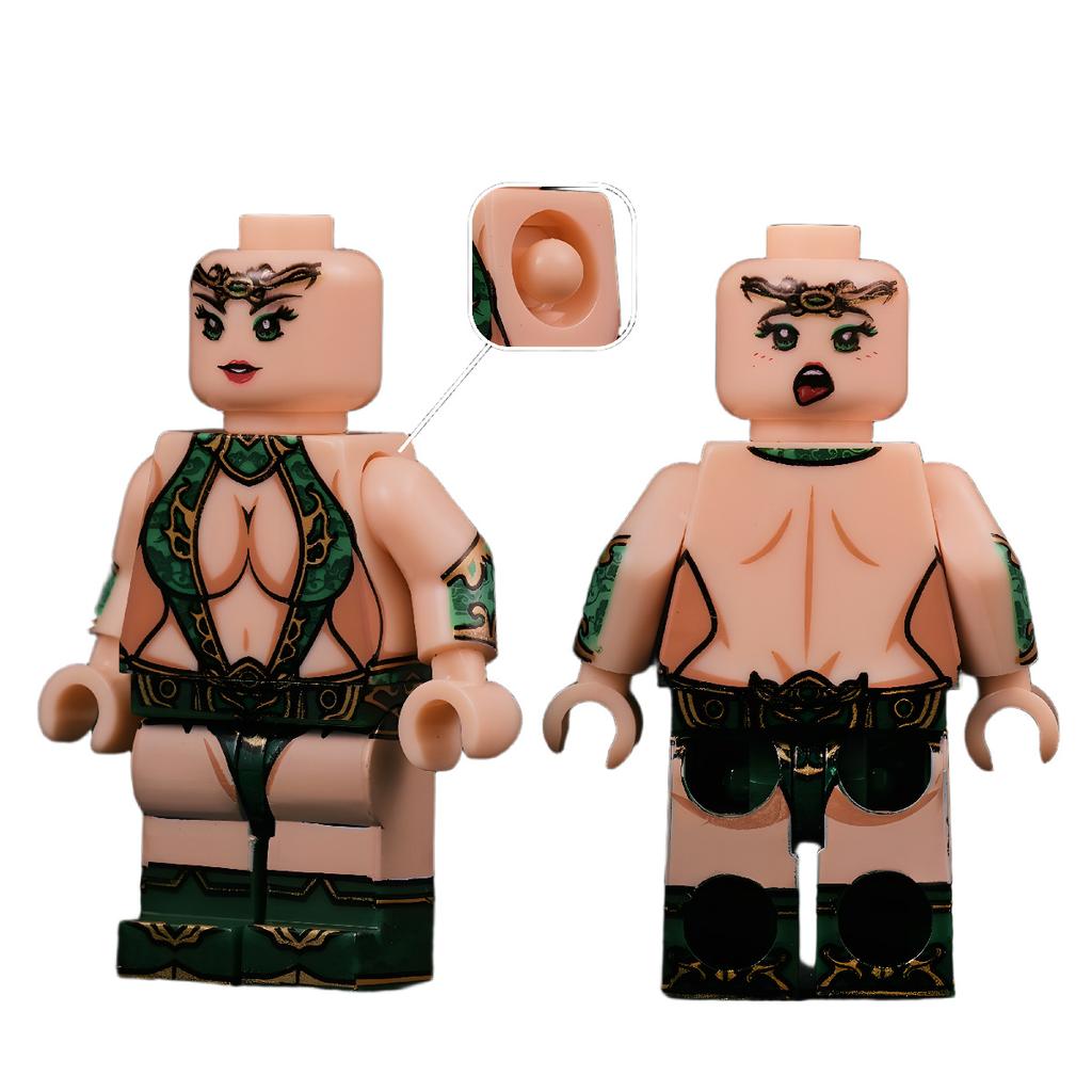 Third-party Figurine Three Kingdoms Series Romance Building Block Lv Bu Sun Quan Toy Compatibility