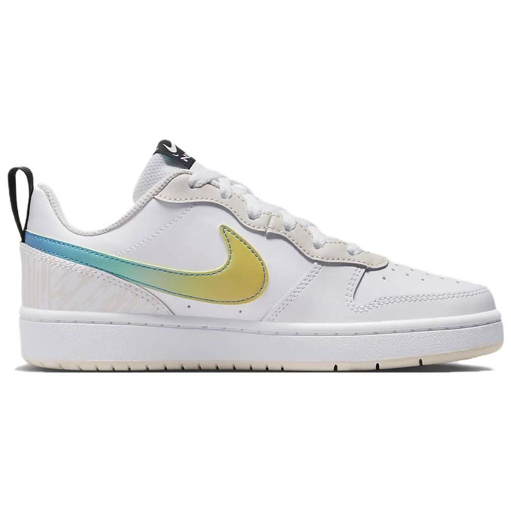 (GS) Nike Court Borough Low 2 'Бело-желтый градиент' Детские FJ7692-191