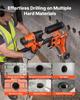 VEVOR Diamond Core Drilling Machine, 20-305mm Capacity, Dry/Wet Concrete Core Drill Rig with 127mm Wet Drill Bit, Tiltable Stand & Wheeled Base