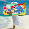 1pc S-Sonic (2) Beach Towel, Comfortable and Thick, and Swimming/Bath/Picnic/Camping Towel, Suitable for Seaside Beaches