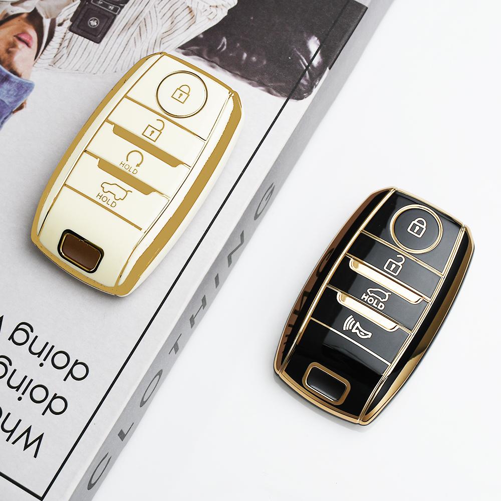 4 Buttons Auto Keyless for Kia Rio Rio5 Sportage R K3 KX3 K4 K5 Ceed Sorento Cerato Optima TPU Car Key Case Shell Fob Cover