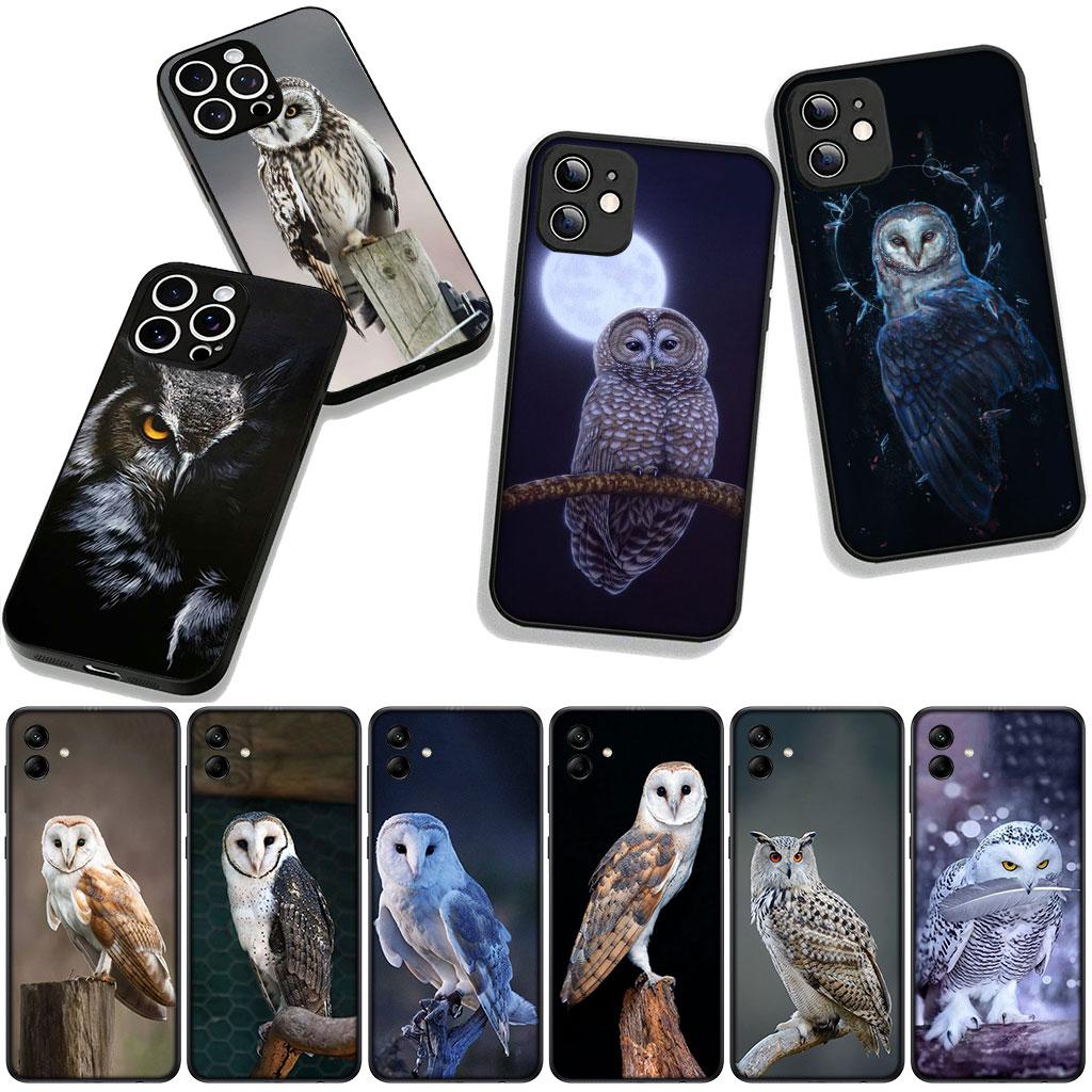 Чехол для Apple iPhone 16 15 14 Plus 13 12 Mini 17 Pro Max + ProMax 16E Air 16+ 15+ Coque Чехол для телефона Птица Сова Милый