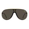 Lunettes de Soleil - Carrera - SUPERCHAMPION - Polycarbonate - Unisexe - BLACK GOLD/LIGHT BROWN