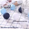 Round Cotton Ball String Lights - Christmas Holiday Decoration, Bedroom Fairy Lights, Flashing Starry Sky