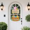 Cartoon Easter Welcome Sign Paper Bunny Egg Decor Easter Hanging Ornament  Party Decoration