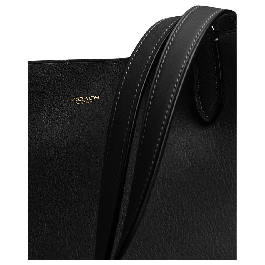 Coach Manhattan 37 Logo Magnetic Closure Tote Bag Women Tote Black CAM02-B4BK