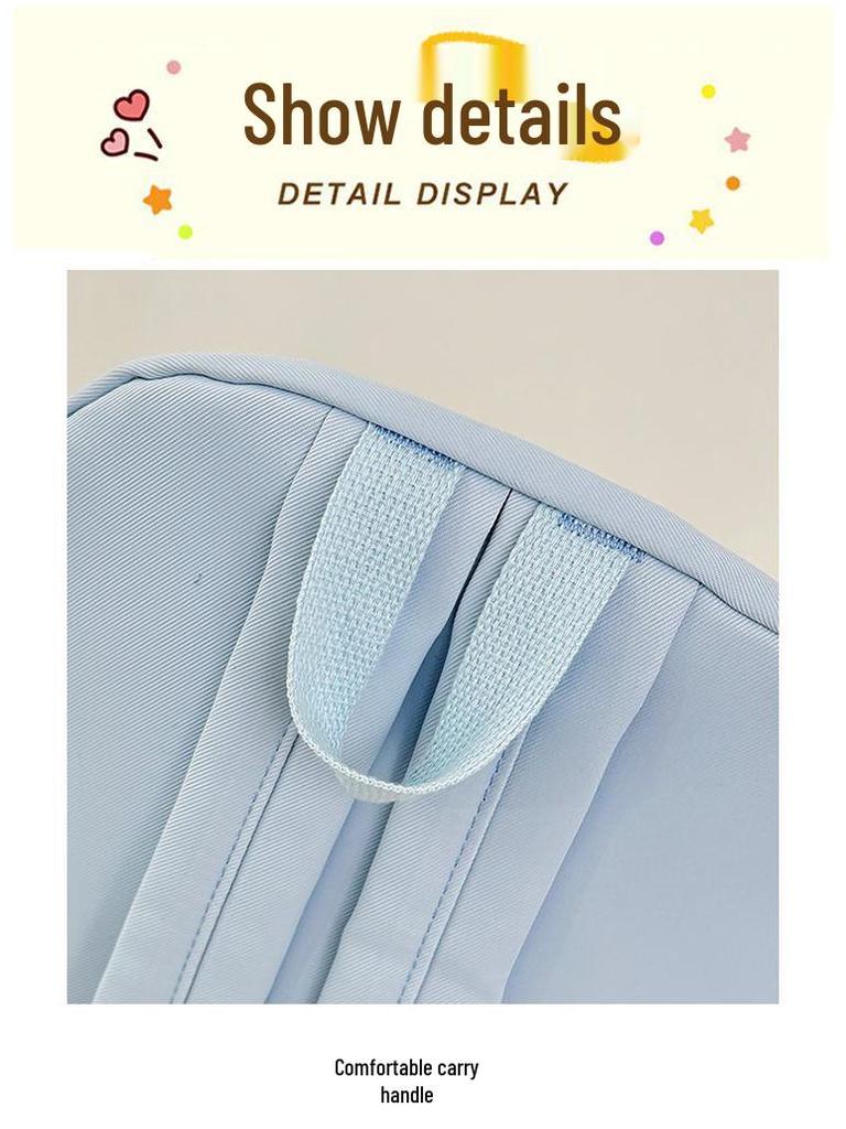 Large Capacity Japanese Style Backpack - Lightweight, Cute Cartoon Design for Female Students