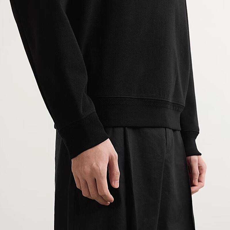 CROQUIS Men's 9P2413750 Loose Fit Round Neck Pullover Sweatshirt