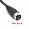 PIIHUSW MIDI Splitter 8-Pin DIN Y Adapter Cable, 1 Male To 2 Female DIN Plugs, Large (25cm)