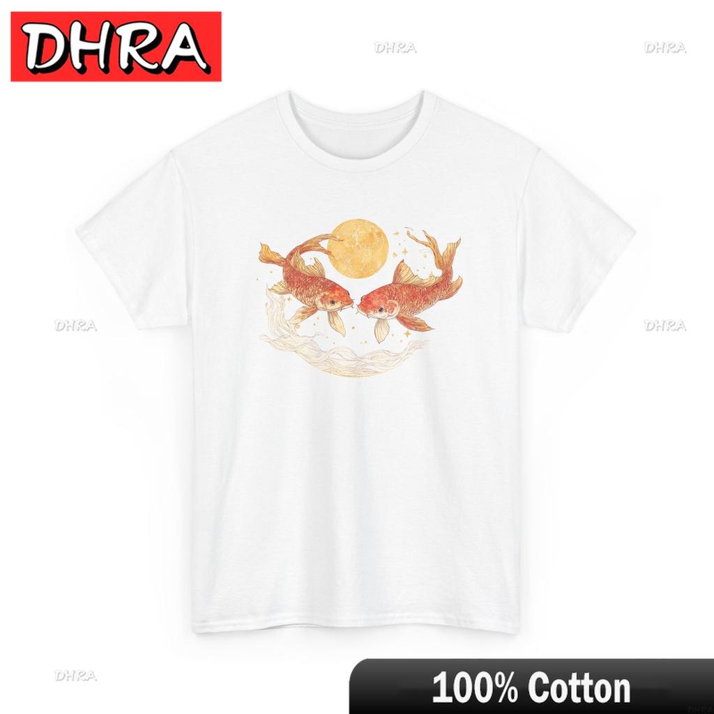 Retro Japanese Koi Fish Celestial TShirt Koi Fish TShirt Printed Aesthetic Bold Unique Unisex Tshirts Chic Classic Cute Tops