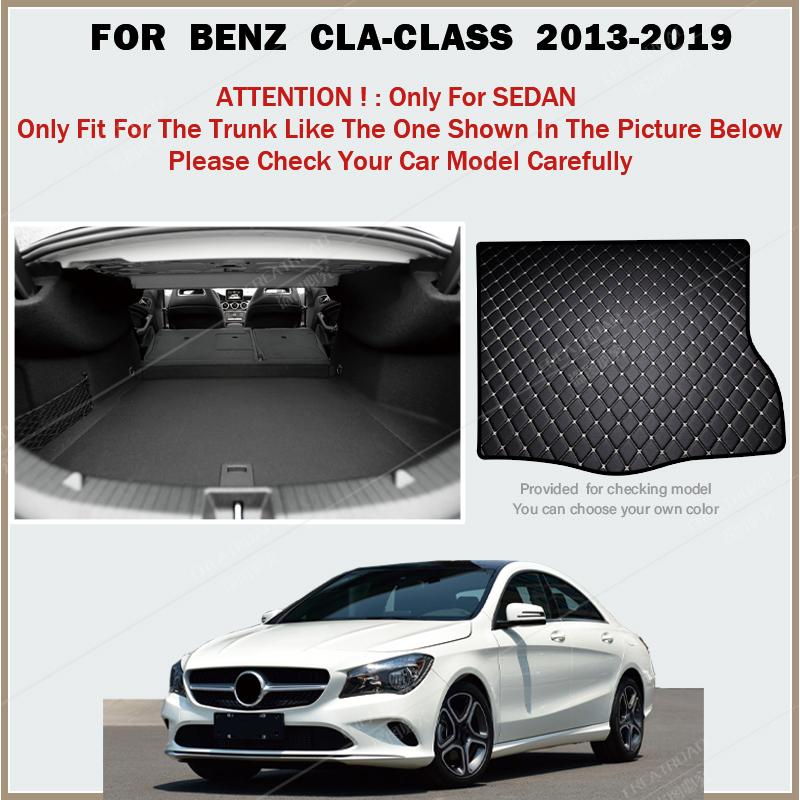Коврик в багажник автомобиля для седана Benz CLA class C117 2013 2014 2015 2016 2017-ковер в багажник, внутренние детали, аксессуары