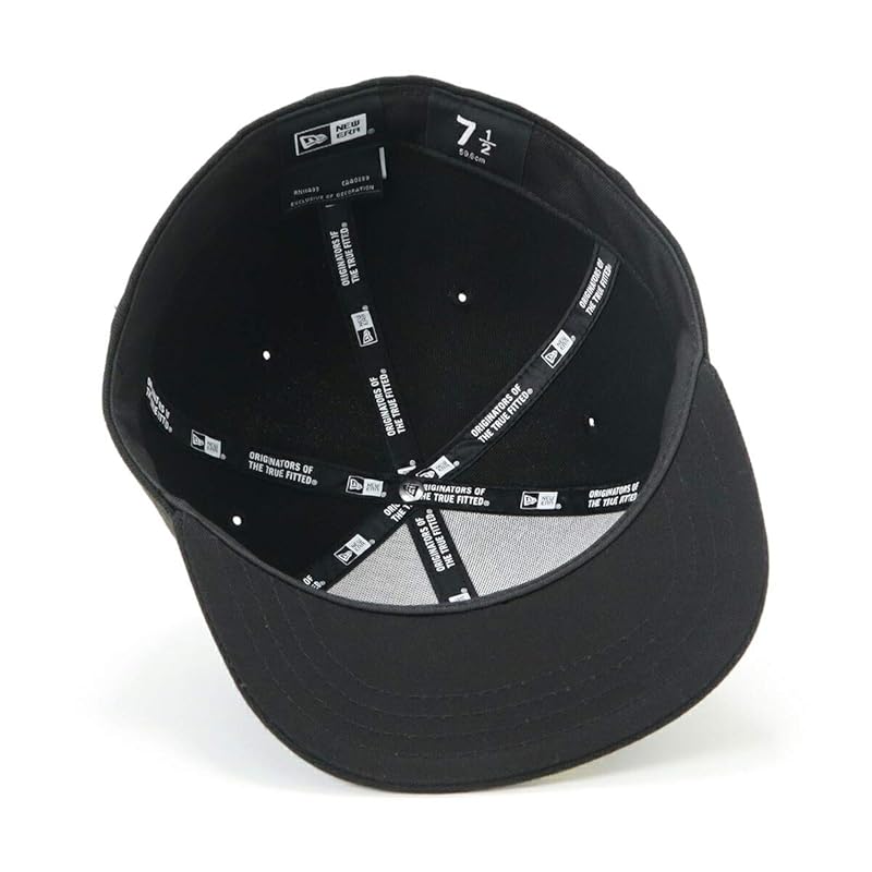 [New Era] cap basic Plain color black 7 1/2 506 BASIC BLK/WHT 25J