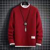 Men's Loose Pullover Male Slim Fit Fashion Knitted Sweater Man Thick Warm Pull Homme Retro Stripe Sweaters