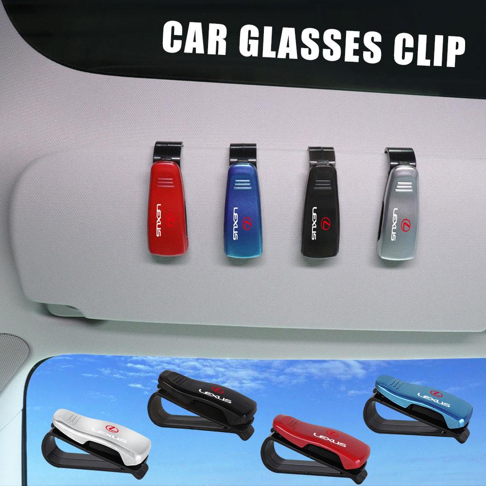 1/2pcs Car Glasses Clip Sun Visor Ticket Document Holder Storage Clips For Lexus IS300 IS200 LX570 GS300 GX460 ES300 RX450h Al20 HP5