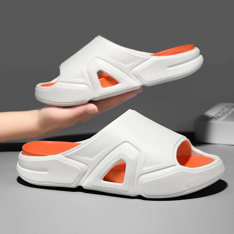 Дизайнерские новые мужские пляжные сандалии на платформе для отдыха на открытом воздухе, модные повседневные спортивные сандалии для дома и ванной, мужская обувь с противоскользящей подошвой