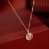 Opal Blessing Necklace Women's Guochao High Value Light Luxury Niche Design High Sense