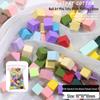 Mini Tofu Block Sponge Nail Art Tool Set: Gradient Ombre Blush Nails with Metal Grabber Clips