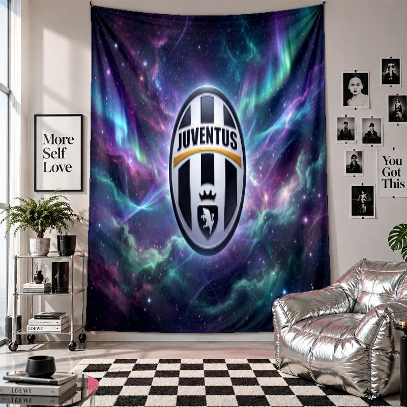 Juventus FC Wall Tapestry Home Decor Wall Hanging Cloth for Bedroom Living Room Background