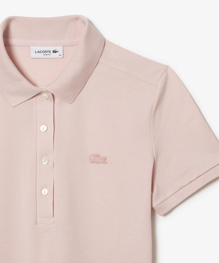 Женское приталенное мини-платье-поло Lacoste из мини-пике Ef5473-56G Ady