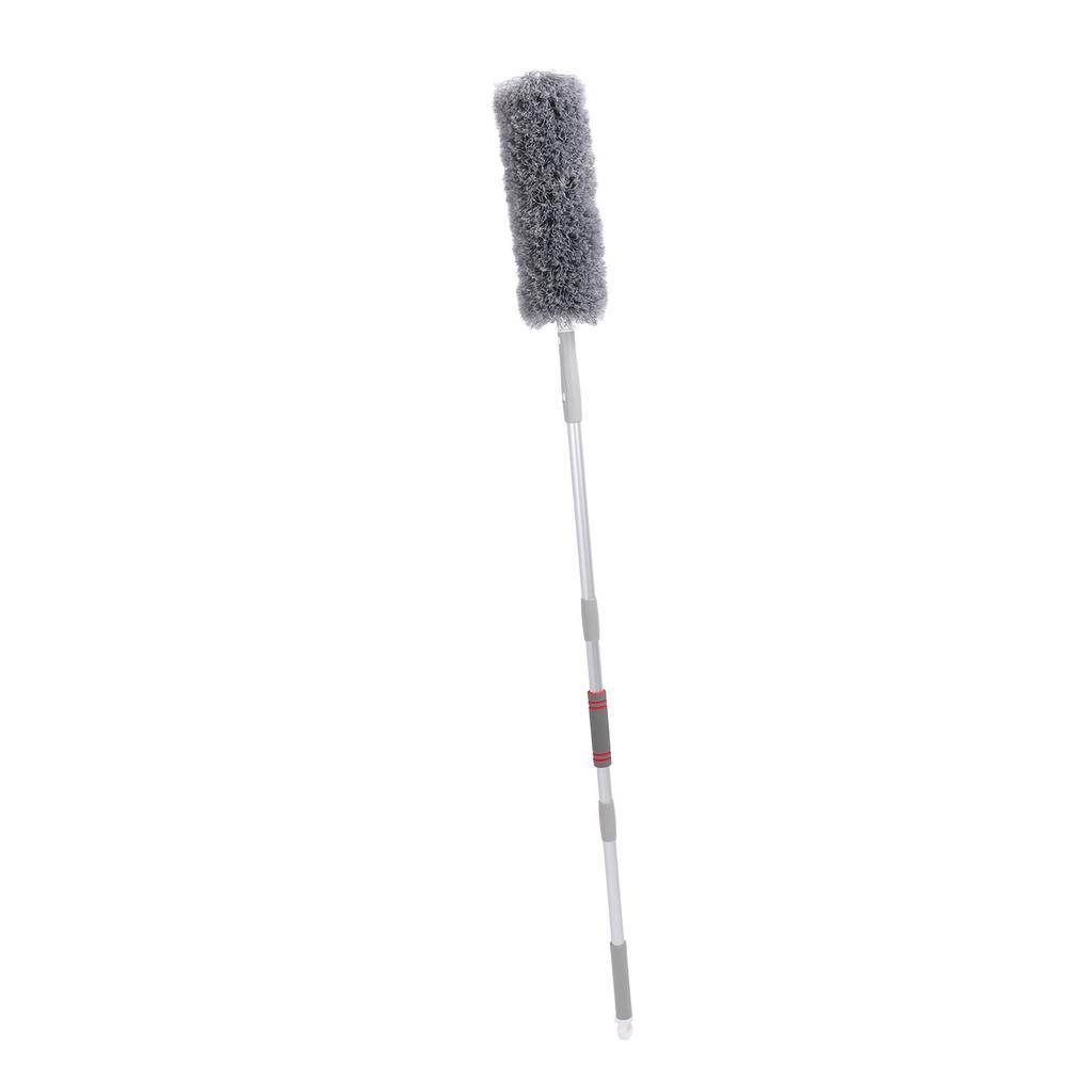 3 Section Aluminium Alloy Pole Extendable Duster Bendable Head Cobweb Microfibre Duster for Blinds