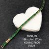 XUPING Jewelry Iced Out Synthetic CZ Colorful Gemstone Artificial Stone Clasp Gold Color Plated Pink Women Heart Tennis Bracelet