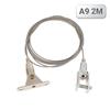 Stainless Steel Wire Rope Kit Easy Install Rust Free for Hanging Acrylic Sign Advertising Board Ceiling Gallery Display