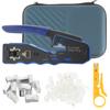 New RJ45 Crimp Tool Kit 8P Pass Through Crimping Tool Comfortable Handle Network Ethernet Cable Crimper Tool with Unshielded