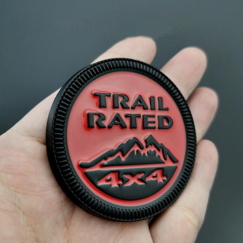 Металлические наклейки с эмблемой 4X4 Trail Rated для Wrangler, Patriot, Grand Cherokee - Разные цвета