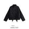 Araltay New Western Style Women Clothes Versitile Fashion Pocket Decoration Cotton-padded Jacket Jacket 4088242 800