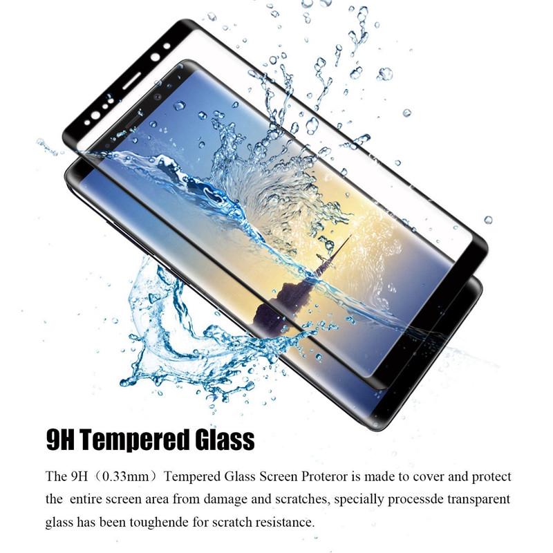 3D Full Cover Curved Tempered Glass Screen Protector Guard Film for Samsung Galaxy Note 8
