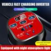 Car Power Inverter 24V 12v 220v 120W Led Display 3 USB Ports + Cigarette Lighter QC3.0 Inversor 12 V 220 V Fonte Automotiva