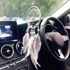 Handmade Dream Catcher Hanging With Rattan Bead Feathers Wall Car Decor Ornament KTY