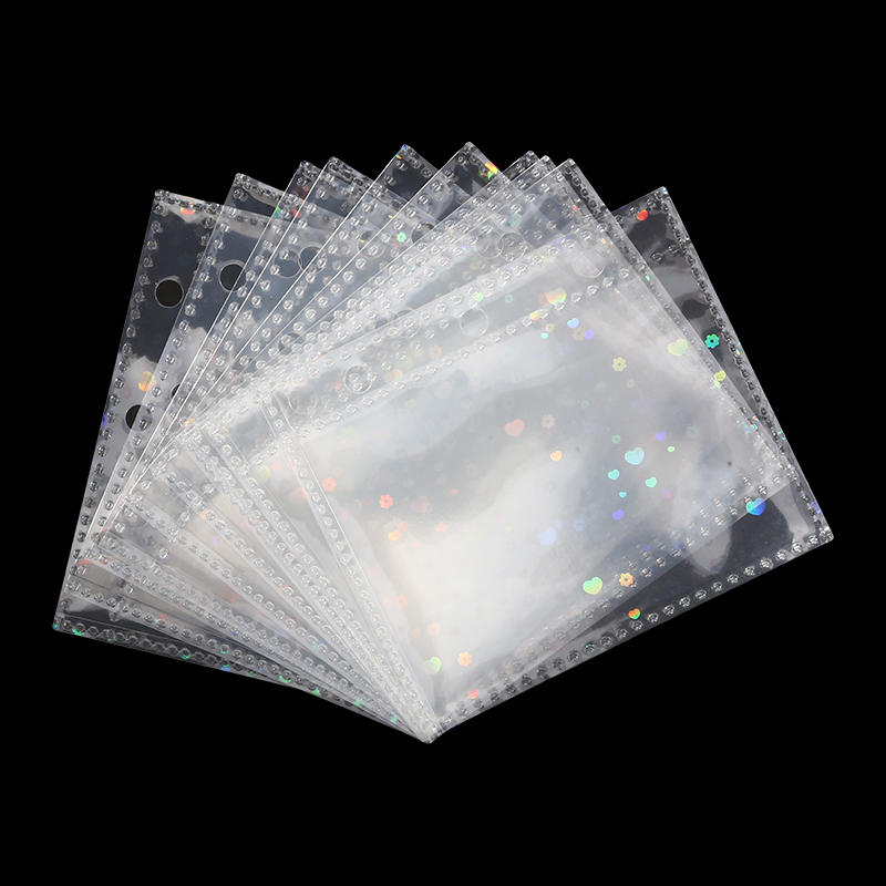 Creative Cute Transparent Mini Loose-leaf Hand Book Student Portable Notebook Ring Binder School Supplies