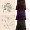 13pcs Metal Cuff Clips Dreadlocks Beads Hair Braiding Hair Braid Tubes  for Braids