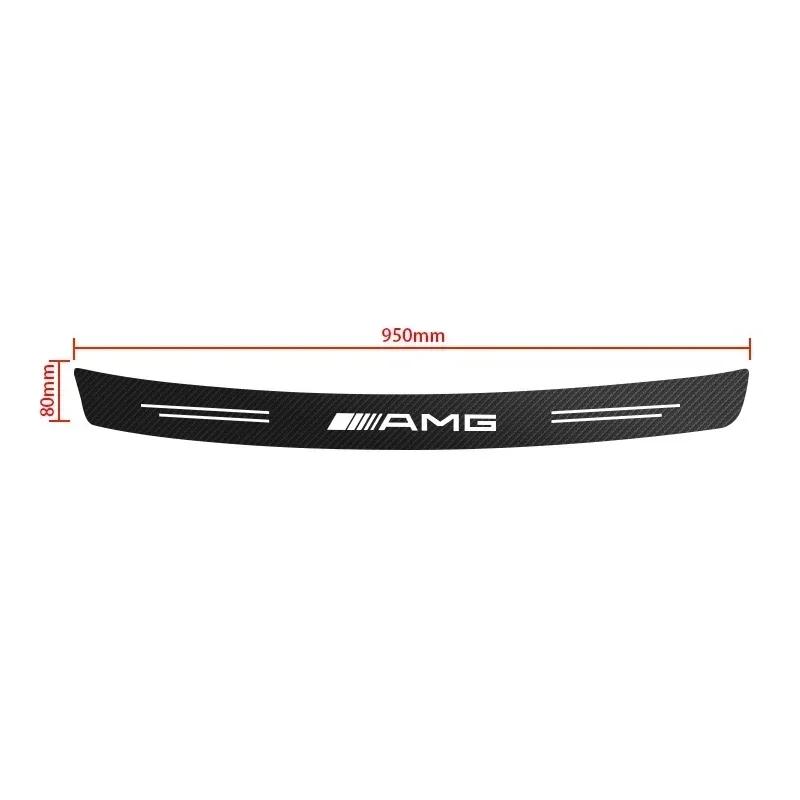 CDP1 2025 For Benz AMG Carbon Fiber Car Trunk Rear Bumper Sticker Guard Plate Protector For Mercedes Benz W212 W213 W205 W177 W247 W1