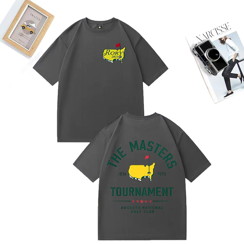 Fashion TShirt Rory Mcllroy Masters 2025 Graphics Tshirt Unisex WOMEN Casual High Quality vintage Hot Cotton short sleeve T Shirts