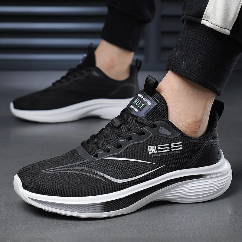 2024 летние новые мужские кроссовки для бега из хлопчатобумажной ткани для спортзала, дышащая спортивная обувь для бега на открытом воздухе, легкая спортивная обувь