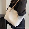 2025 new women's bag, large capacity commuter bag, women's retro simple atmospheric shoulder bag, handbag, tote bag
