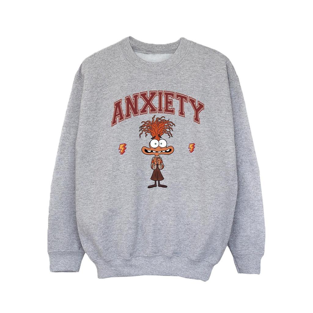 Inside Out 2 Girls Anxiety Collegiate Sweatshirt