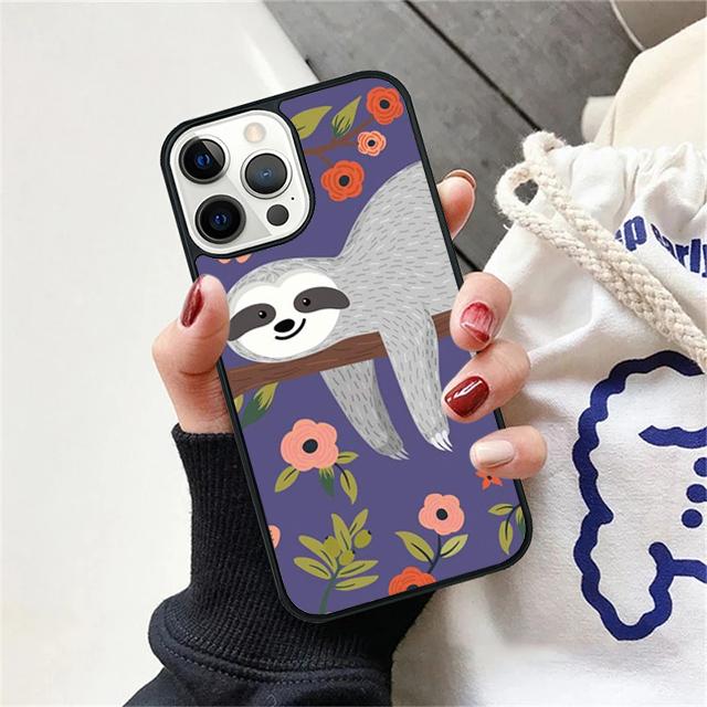Кавайная Милая Ленивец Чехол для телефона Для iPhone 17 Air 16 15 14 Plus apple 16 11 12 13 Pro Max coque
