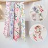 Oil Painting Headscarves Ribbon Hair Ribbon Scarf Retro Floral Bands