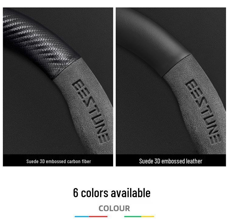 Genuine Leather & Carbon Fiber Steering Wheel Cover for Bestune B70/B500/T77/X40/B30/T99/T55